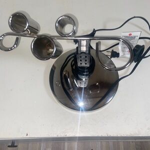 • Chrom Plated Steel with Electric curling iron blow dryer holder L6